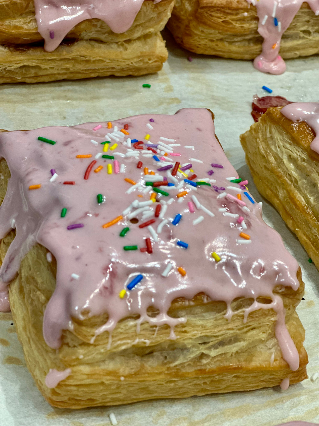 Strawberry Puff Pastry Pop Tart