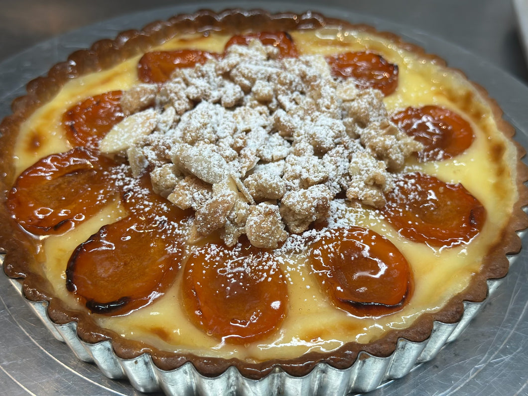 Apricot-Almond Custard Tart