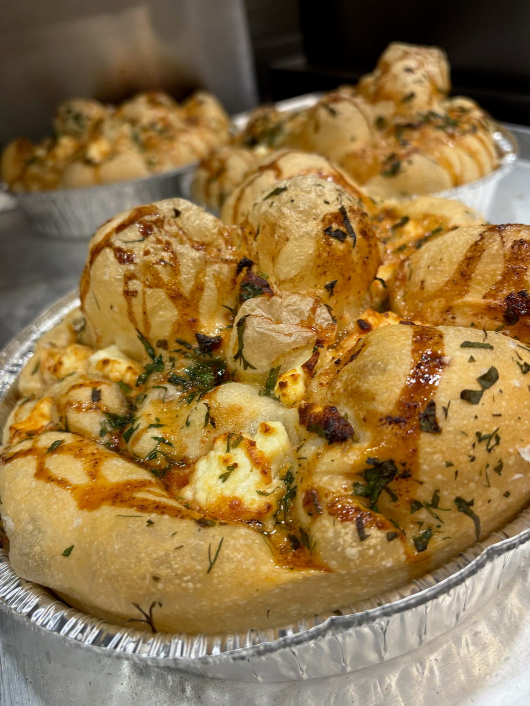 Hot Honey & Goat Cheese Focaccia